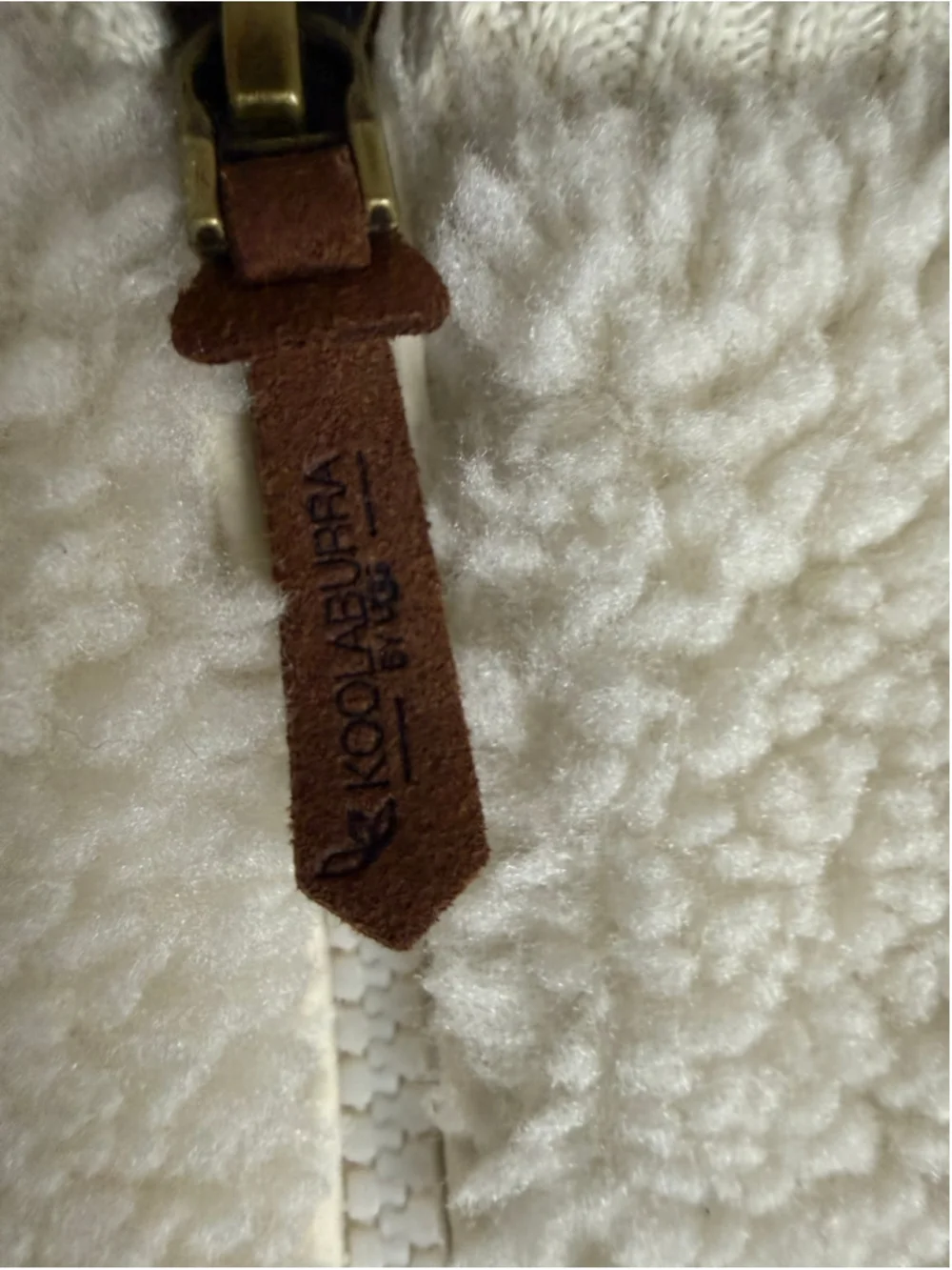 Women's Koolaburra by UGG Teddy Jacket Size S White Beige